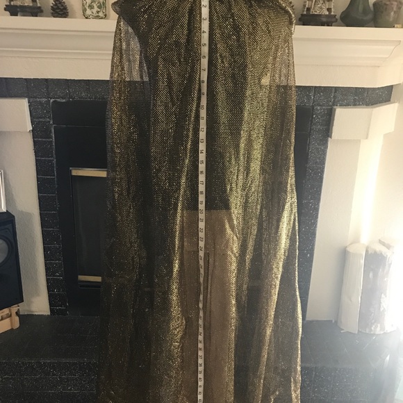 Sheer Gold Dust Woman Renaissance Cape - Picture 11 of 15